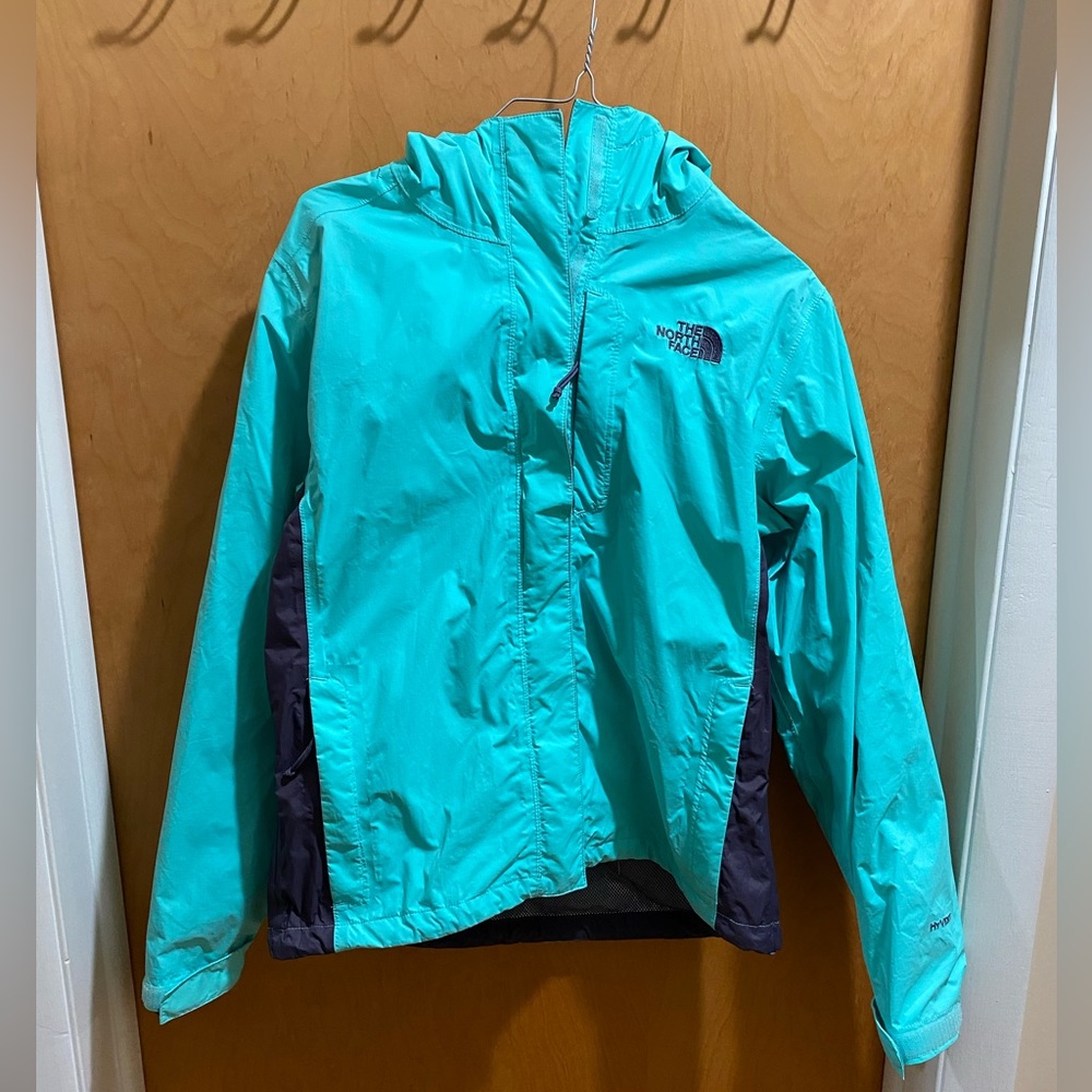 The North Face HyVent Mint Green Rain Jacket